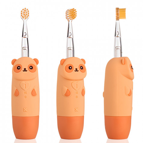 Электрическая звуковая зубная щетка Revyline RL 025 Panda, персиковая